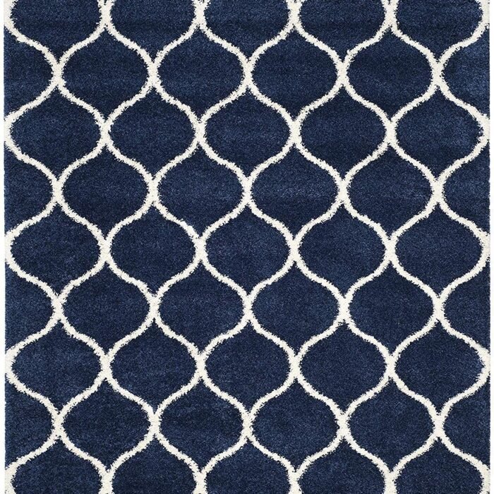 Colmena Azul Shaggy Rug