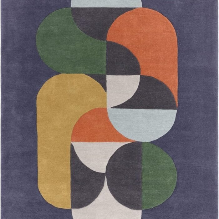 Dessigner diseño azul Rug