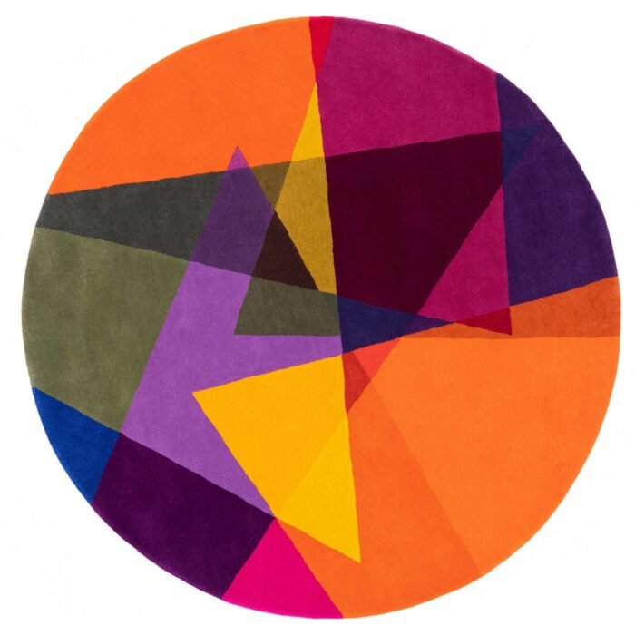 Mix Color Round Rug