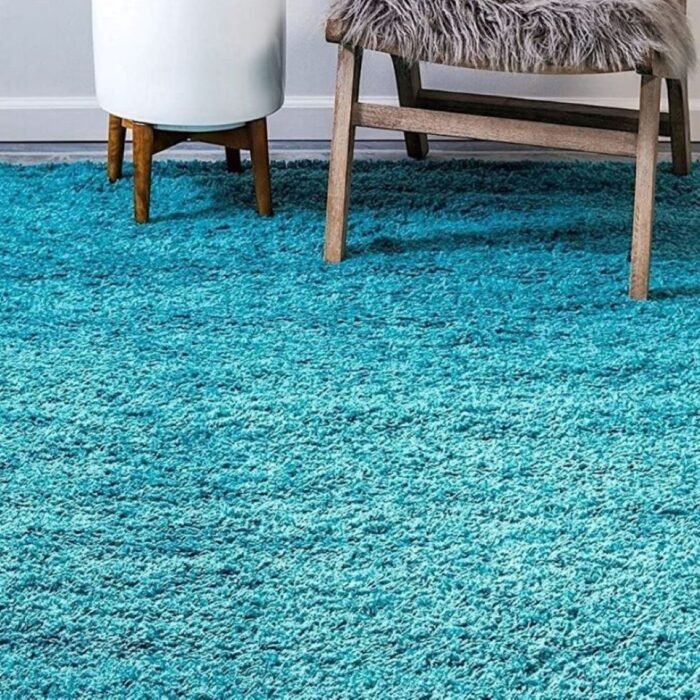 Bleu de mer Shaggy Rug
