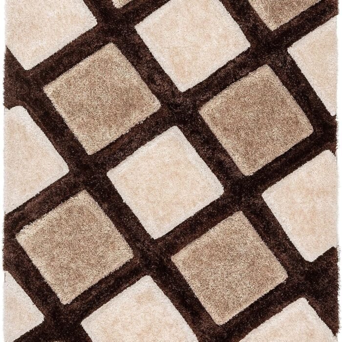 Cajas marrones Shaggy Rug