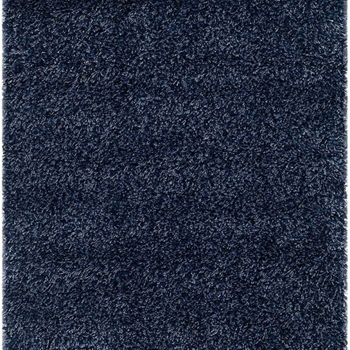 Azul marino Shaggy Rug