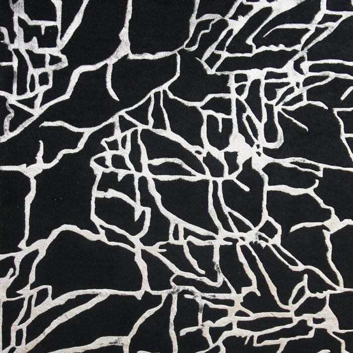 Black Granite Pattern Rug