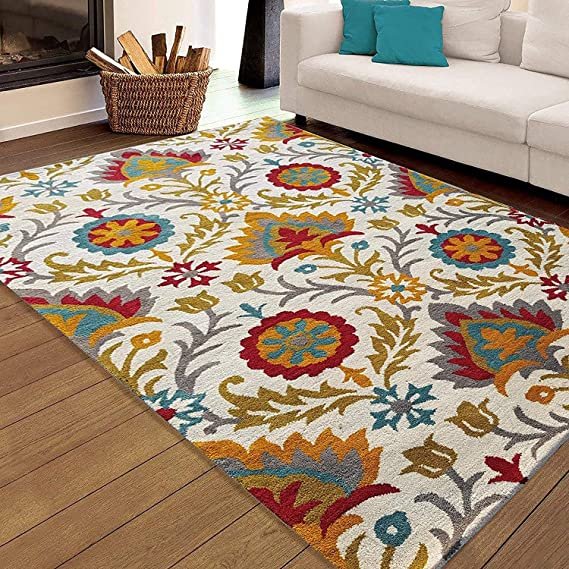 Carpet trends Handmade floral multi-colour Carpets